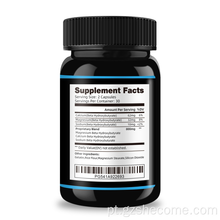 Suplemento BHB perde peso cápsulas de queimador de gordura ceto